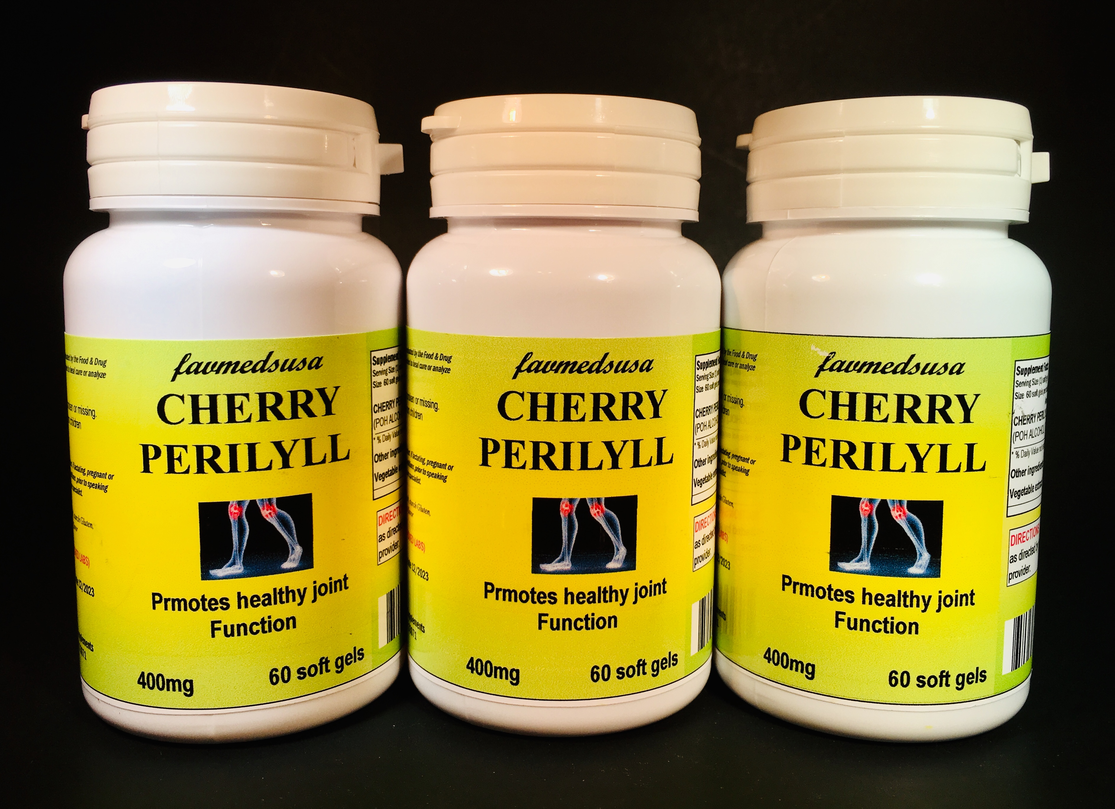 Cherry Perrillyl, Gout aid - 180 (3x60) soft gels